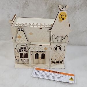 Micheal's Make Market Halloween DIY Led Wood Decor Cat House